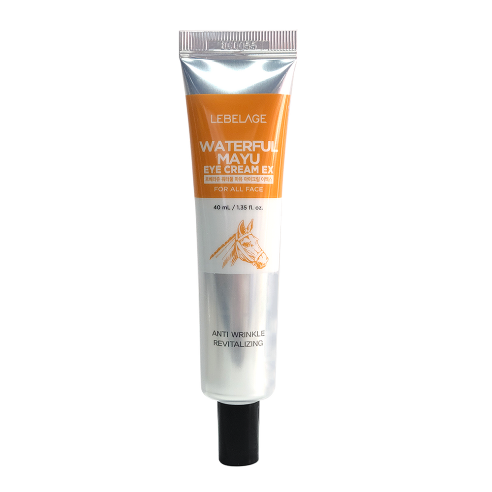 LEBELAGE Waterful Mayu Eye Cream EX with Jeju Horse Oil for Intensive Hydration and Dark Circle Relief Nourishing Solution  _ Made in Korea